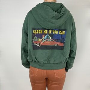 BOYS LIE Heart Racer Hoodie Catch Me If You Can in Green